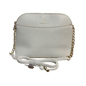 Nanette‎ Lepore Crossbody Bag Ivory Dome Chain Strap Purse Handbag NWOT